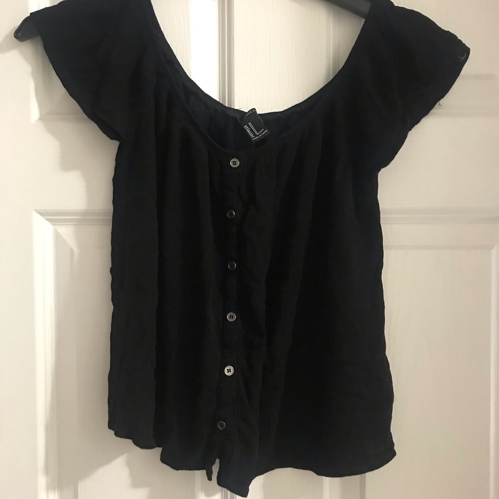 Forever 21 black off the shoulder top